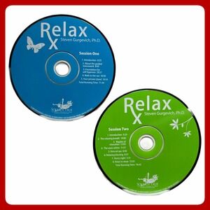 Relax Steven Gurgevich Ph.D. Self-Hypnosis 2-CD Set Mindfulness Audio EUC
